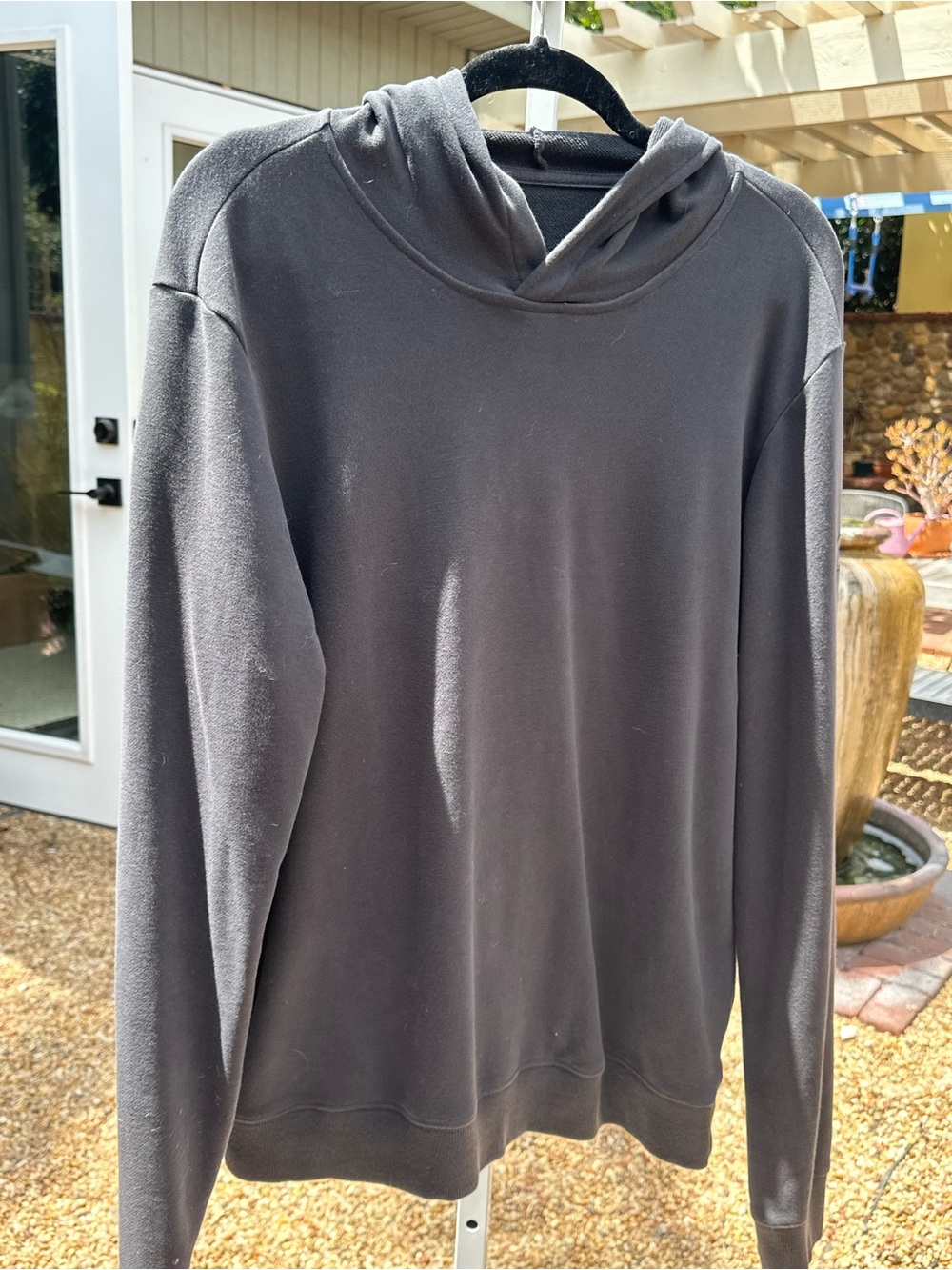 Men's Charcoal Gray Crewneck Hoodie Sweater